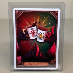 DAD MUGS 12/60 - Hazbin Hotel Season 2 Trading Card - 1st Edition - FOIL RARE